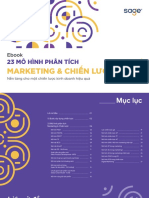 23 mô hình phân tích marketing và chiến lược