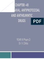 Chapter - Iii Antimalarial, Antiprotozoal and Anthelmintic Drugs