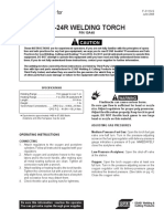 W-24R Welding Torch: Instructions For