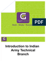 Introduction to Indian Army Technical Branch