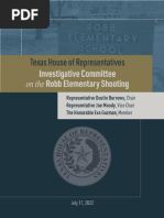 Robb Elementary Investigative Committee Report 