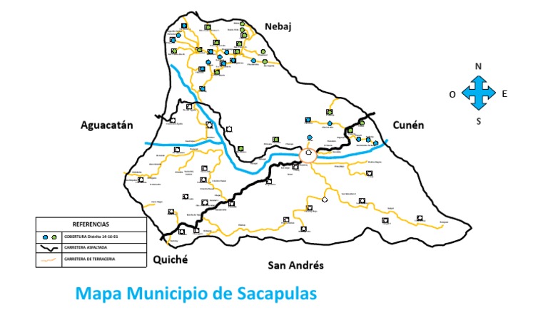 Mapa y Aldeas de Sacapulas, Quiché | PDF