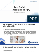 Tema 5 - Rol Del Químico Farmacéutico en APS