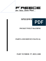 Speedwelt 1000 Pocket Welter Parts and Service Manual