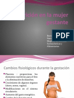 Nutrición en La Mujer Gestante