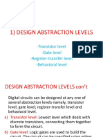 1) Design Abstraction Levels