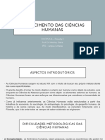 FILOSOFIA II - O surgimento das ciência humanas - Psicologia e Skinner