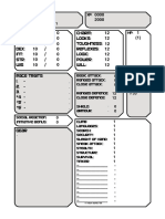 Machinations of The Space Princess Character Sheet - Exp Side