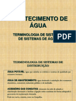 2. Terminologia de sistemas de distribuicao de agua