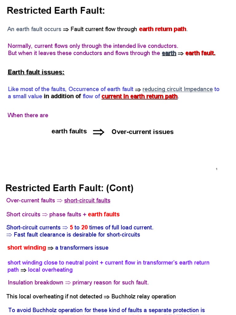 Fault Current Flow Through Earth Return Path | Download Free PDF ...