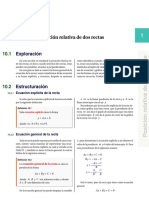 Posicion Relativa de Dos Rectas