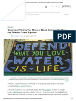 Important Victory For Historic Black Community Over The Atlantic Coast Pipeline - Ecowatch