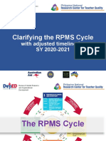 Session 3 Clarifying The RPMS Cycle With Adjusted Timeline For SY 2020-2021