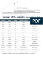 Concept of The Adjective in Comparative