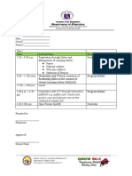 Sample Training Matrix