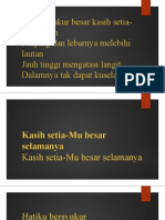 Lagu 03 Tiada Terukur Besar Kasih Setia-Mu Tuhan