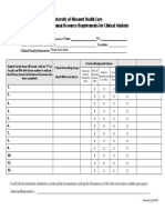 University of Missouri HR Form and Instructions