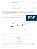 Potentiel Et Énergie Électriques