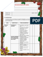 3 Años Lista de Cotejo