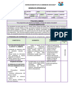 Sesión de Aprendizaje 5to Sec.