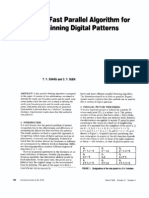 A Fast Parallel Algorithm For Thinning Digital Patterns: T. Y. Zhang and C. Y. Suen