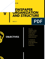 Newspaper Organization and Structure
