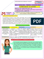 Actividad de Ciencia y Tecnología 1° y 2° Semana 5 - Eda 4