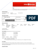 Lion Air Eticket Itinerary / Receipt: Yusuf /yusuf MR