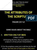 Attributes of The Scriptures