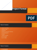 Design Project TOC Format