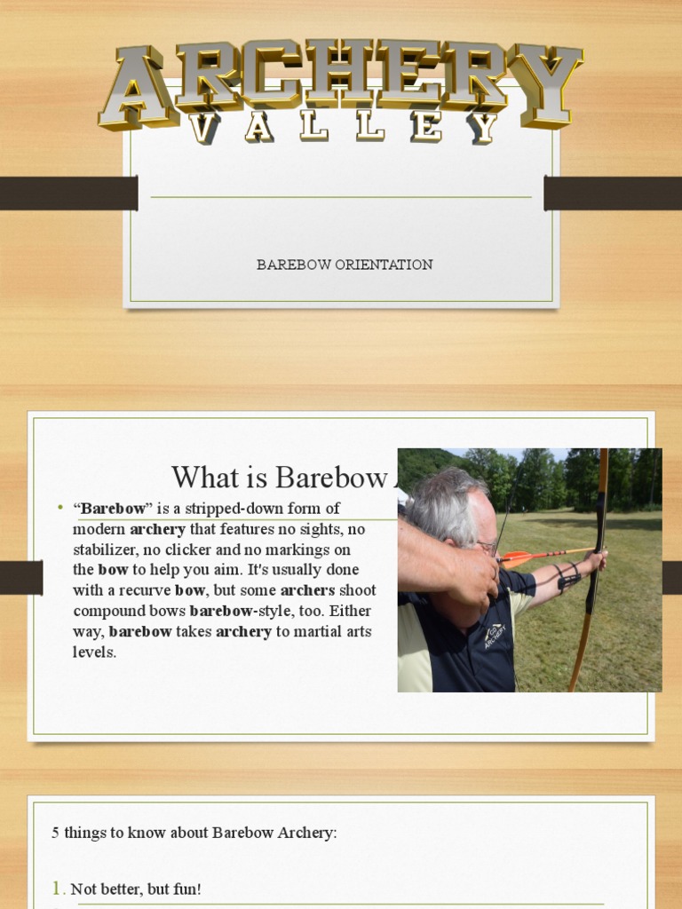 Understanding Barebow Archery Basics | PDF | Archery | Bow And Arrow