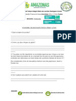 5 Banco de Questões Sobre LUTAS JIU e Judô Prof - Felipe 6º04 E 7 ANOS