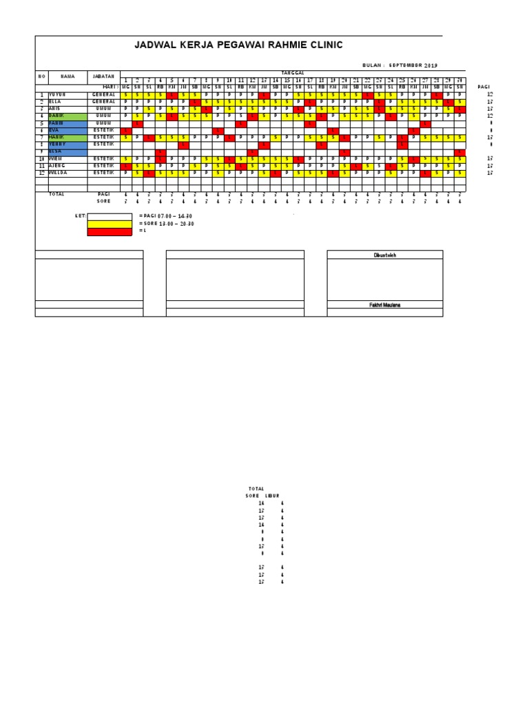 Jadwal RC Gurang. September 2019 | PDF