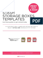 Stash Storage Boxes Templates: Print OUT & Keep