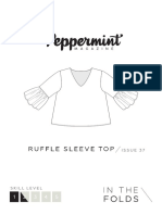 Instructions Ruffle Sleeve Top 1 2