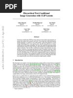 Hierarchical Text-Conditional Image Generation With CLIP Latents