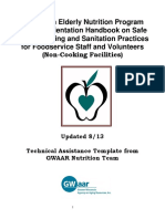 Food Safety SOPWIENPFINALNon Cookingfacilitiesrevised 813