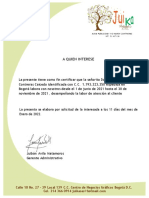 Certificacion Laboral Daniela Contreras