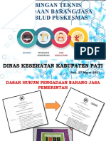 BIMTEK PBJ BLUD - Dasar Hukum - Rencana - Persiapan Dan Pelaksanaan