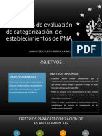 Resultados de Evaluacion de Establecimientos de PNA