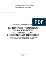 CD TRATADO TEOLOGICO DE LA CREACION SU ESTRUCTURA Y DESARROLLO HISTORICO 179P BB