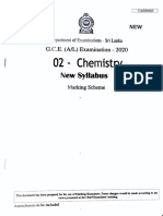 Chemistry 2020 AL(NEW) markings scheme