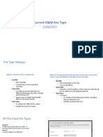 Current O&M Fee Types