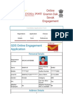 GDS Online Engagement Application