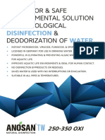 Disinfection Water: A Superior & Safe Environmental Solution in The Biological & Deodorization of