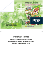 Petunjuk Teknis Kegiatan Pengolahan Dan Pemasaran Hasil Hortikultura Tahun 2018