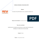 Identificando Las Competencias Directivas en Casos Reales de La Planeación Estratégica en Instituciones Del Sector Salud