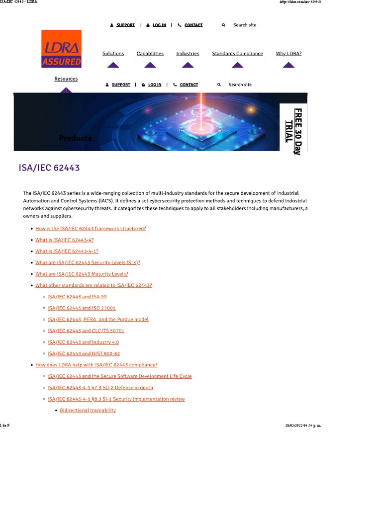 ISA/IEC 62443 Overview by LDRA | PDF | Science & Mathematics