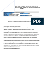 Planificador Semanal Aprendo en Casa - Lar-S3-20-04