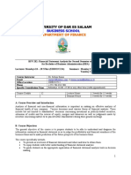 UDSM BFN 202 Financial Statement Analysis